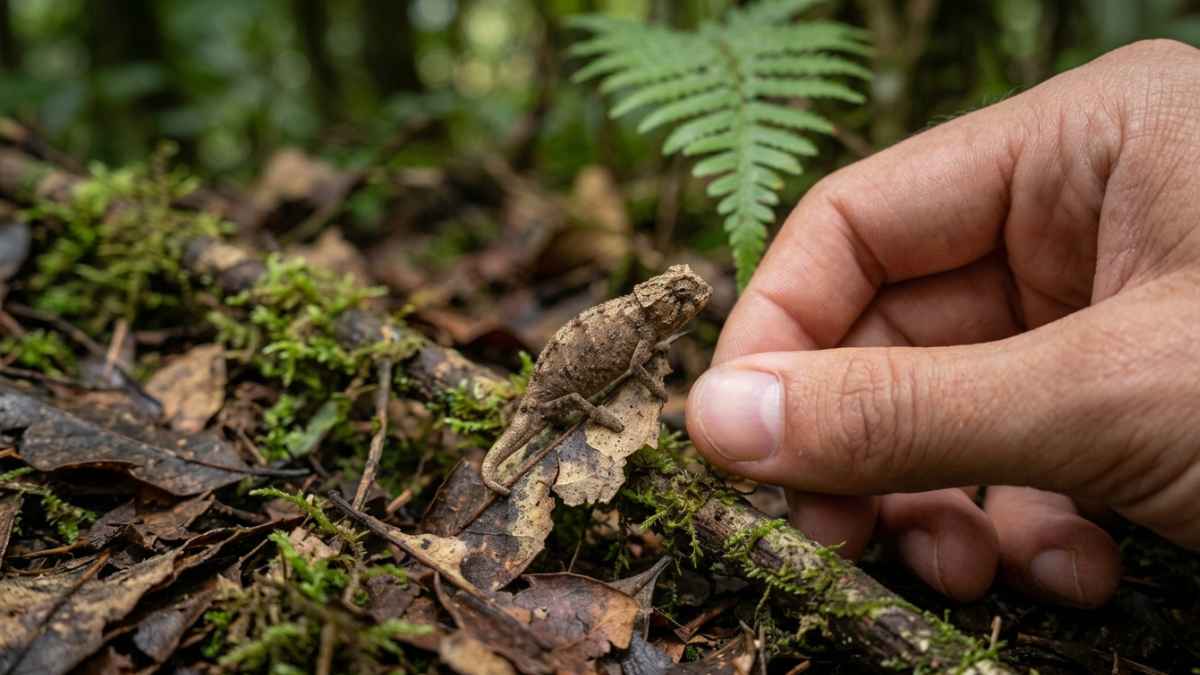 Nano-Chameleon (Brookesia nana)