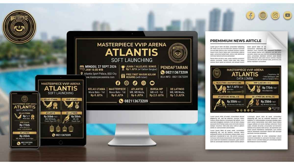 Masterpiece VVIP Atlantis Resmi Dibuka: Era Baru Gantangan Kicaumania di De’ Latinos BSD City